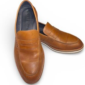 Cole Haan Grand.ØS Tan Leather Penny Loafers Men’s 9M